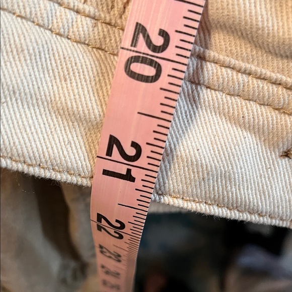 d. Jeans Classic Cream Denim Jacket Large - Picture 8 of 9